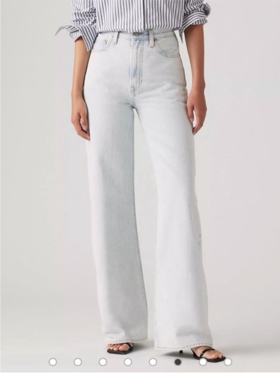 Levi's Denim - Levi's Ribcage Wide Leg Denim Jeans High Rise Light Wash Size 28